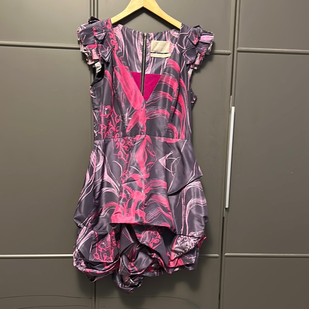 Pink and Gray Women’s Dress